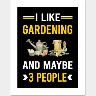 3 People Gardening Gardener Garden Posters and Art